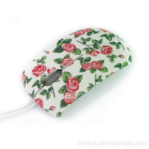 USB Wired Optica Mouse with Water Transfer Printing